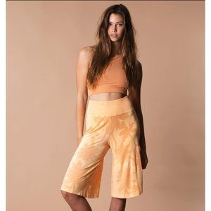 Avocado Exhale Palm Tree Cullotte in Tangerine